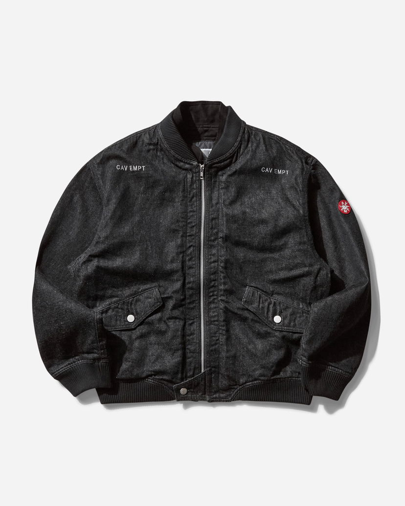 Bomber jakna Cav Empt Double Flap Zip Jacket Crna | CES27JK06 BLACK