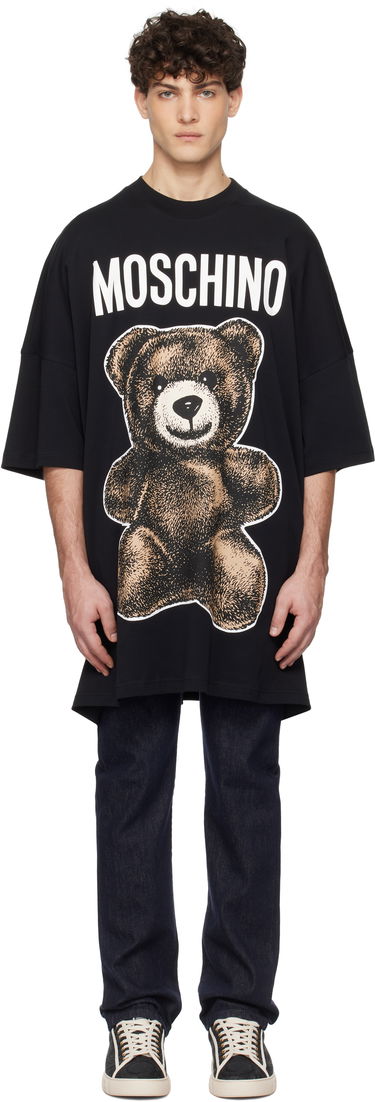 Majica kratkih rukava Moschino Moschino Oversized Teddy Bear Graphic Tee Crna | 251ZZV071202441555, 0