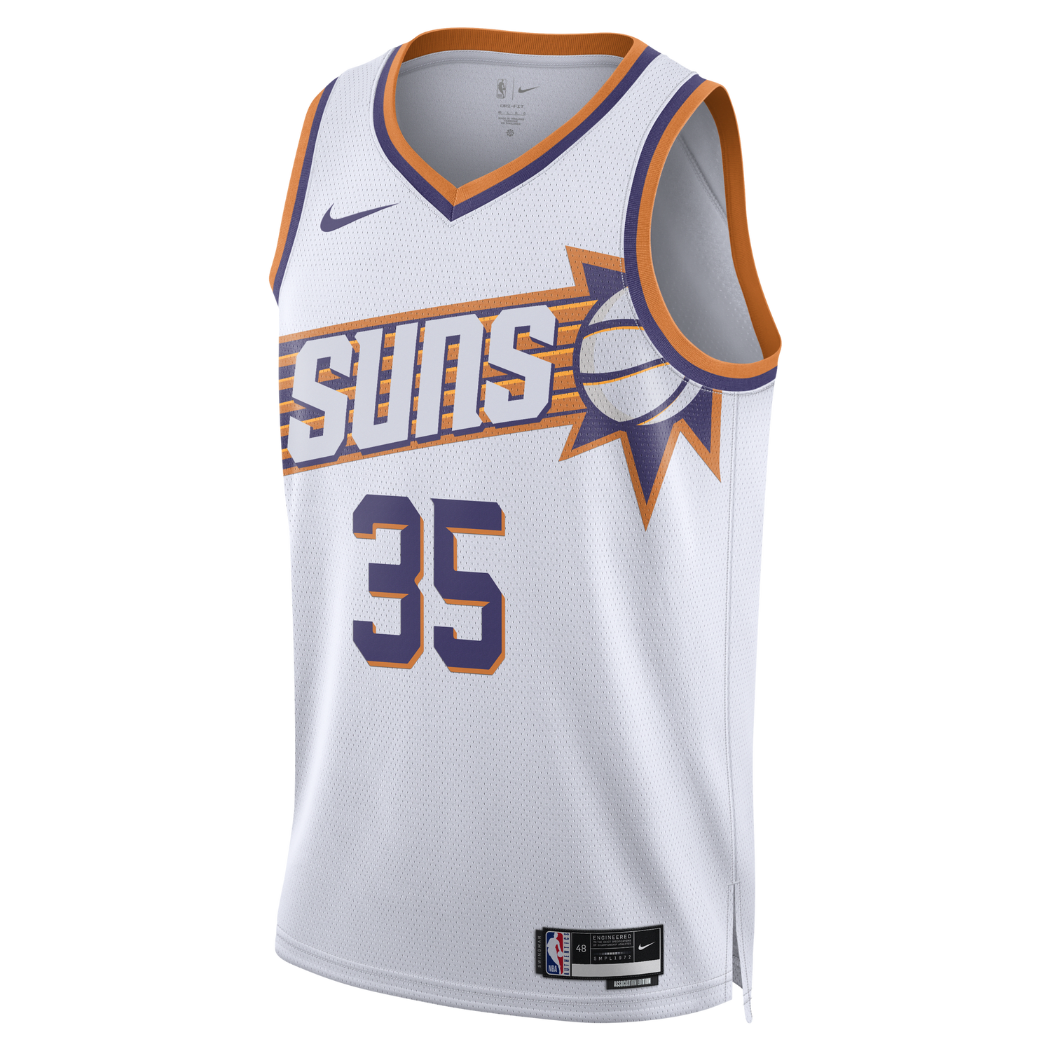 Dres Nike NBA PHOENIX SUNS DRI-FIT ASOSSIATION SWINGMAN JERSEY KEVIN DURANT Bijela | DV4851-104, 1