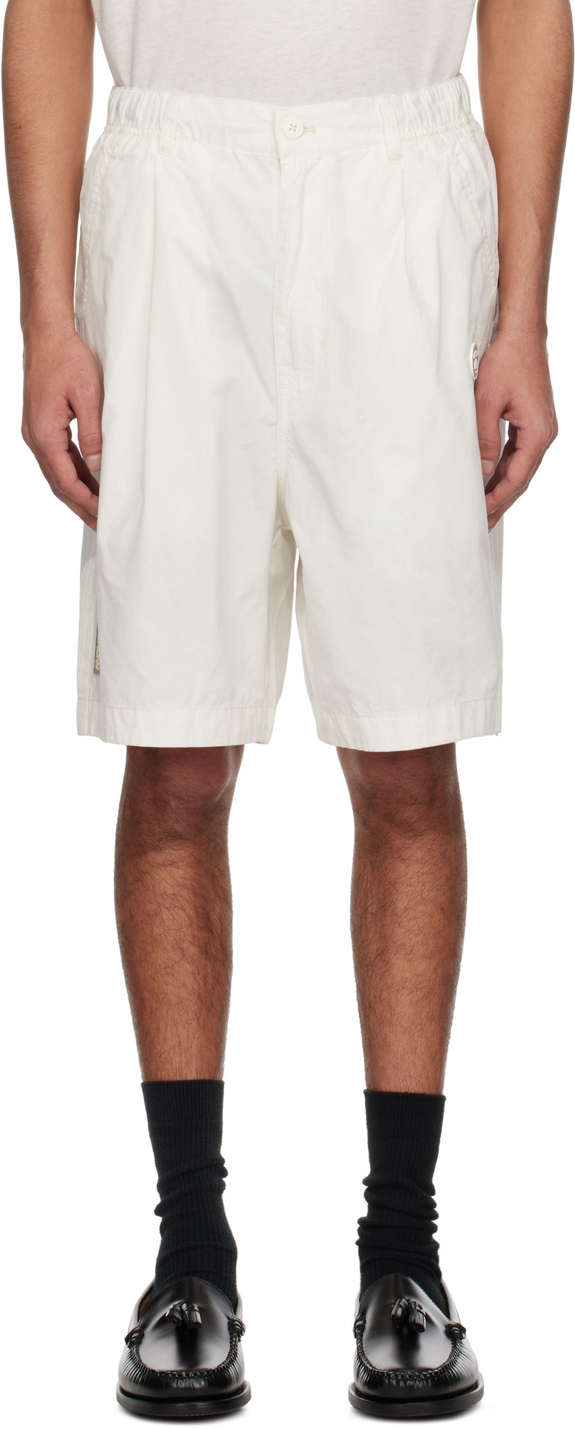 Kratke hlače AAPE by A Bathing Ape AAPE by A Bathing Ape 'AAPE Now' Woven Shorts Bijela | AAPSPMB670XXNIVX