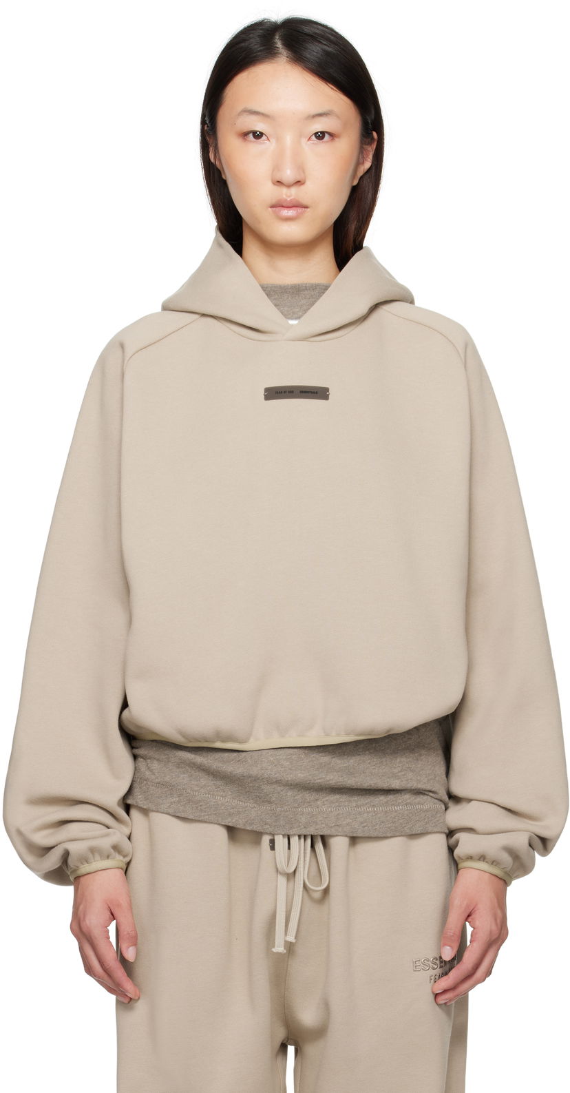 Dukserice Fear of God Fear of God ESSENTIALS Modern Fit Hoodie Bež | 192SP257751FW