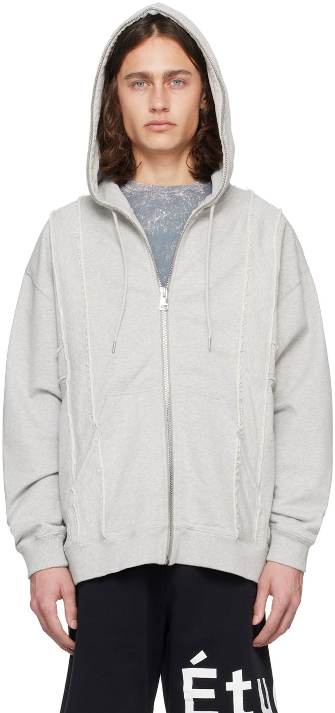 Dukserice Études Études Skyline Zip Hoodie Siva | E24MM284A01682