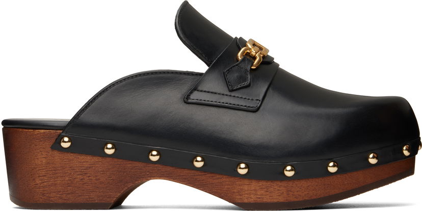 Odjeća Tom Ford TOM FORD Whitney Leather Clogs Crna | W3609-LCL070G