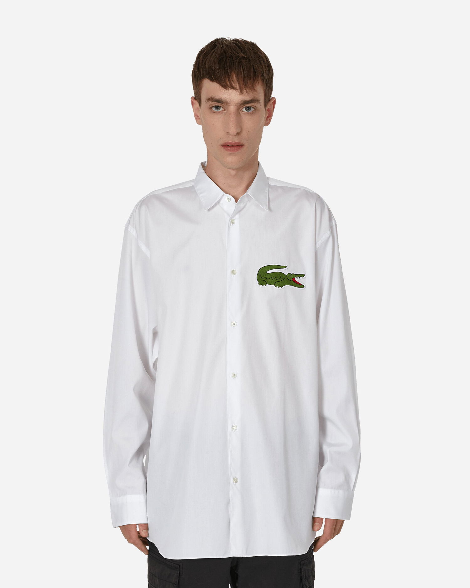 Košulja Comme des Garçons Lacoste x Woven Shirt Bijela | FL-B003-W23  1, 1