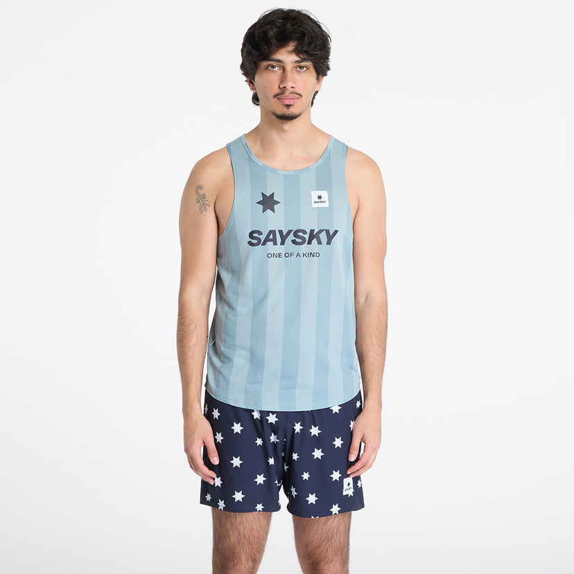 Majica bez rukava Saysky SAYSKY Stripe Combat Singlet Top Plava | NMRSI31C007