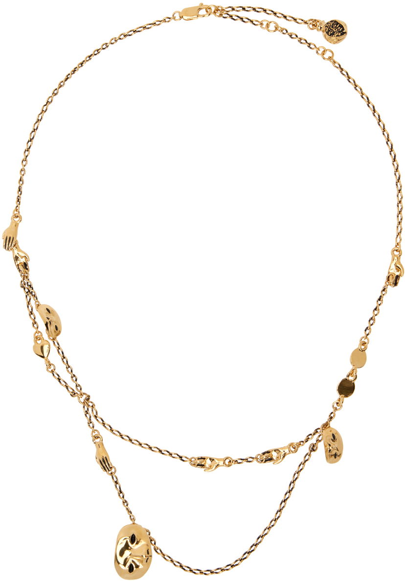 Ogrlica LEMAIRE LEMAIRE Layered Charm Necklace Metalik | JW0019 LO036