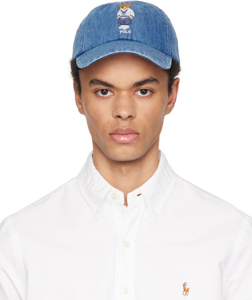 Kapa Polo by Ralph Lauren Ralph Lauren Embroidered Denim Cap Plava | 710969639001