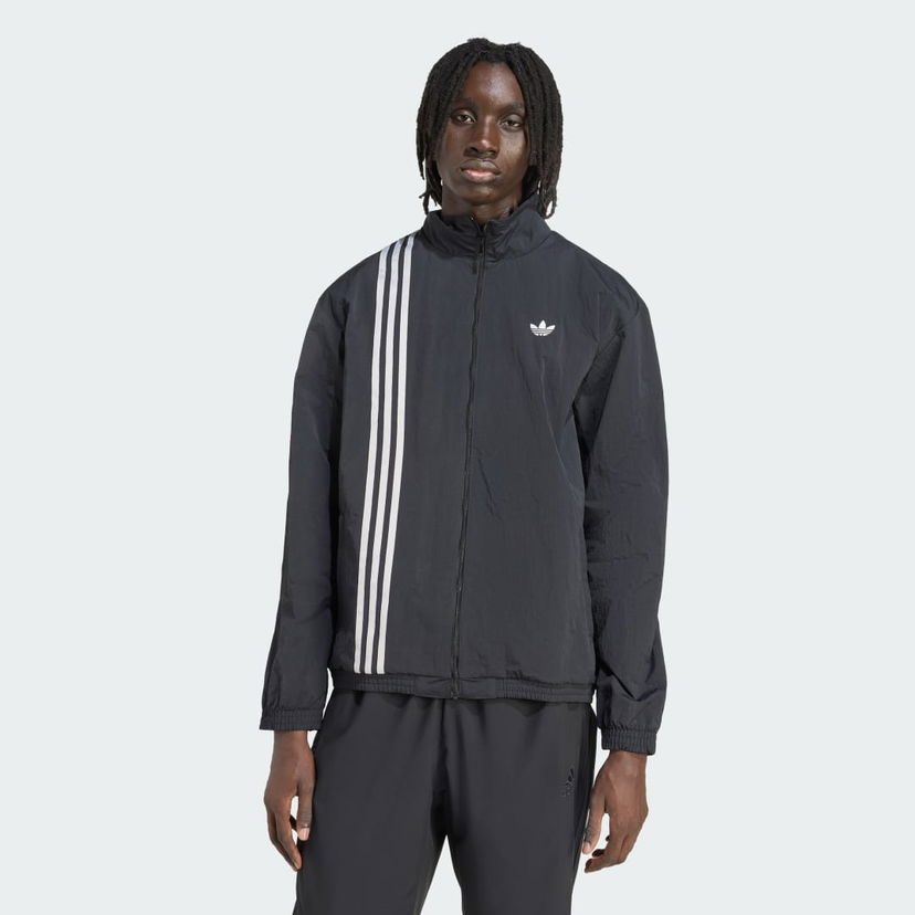 Jakna adidas Performance Firebird Front Stripes Track Jacket Crna | JV9882