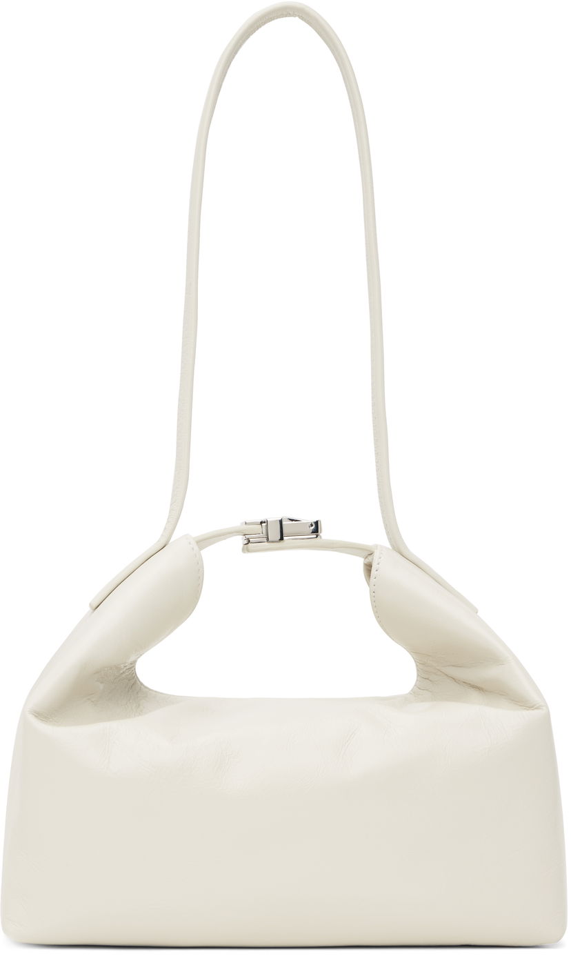 Ručna torbica BY FAR Leather Shoulder Bag Bijela | MWBSB052LL002WH020PL