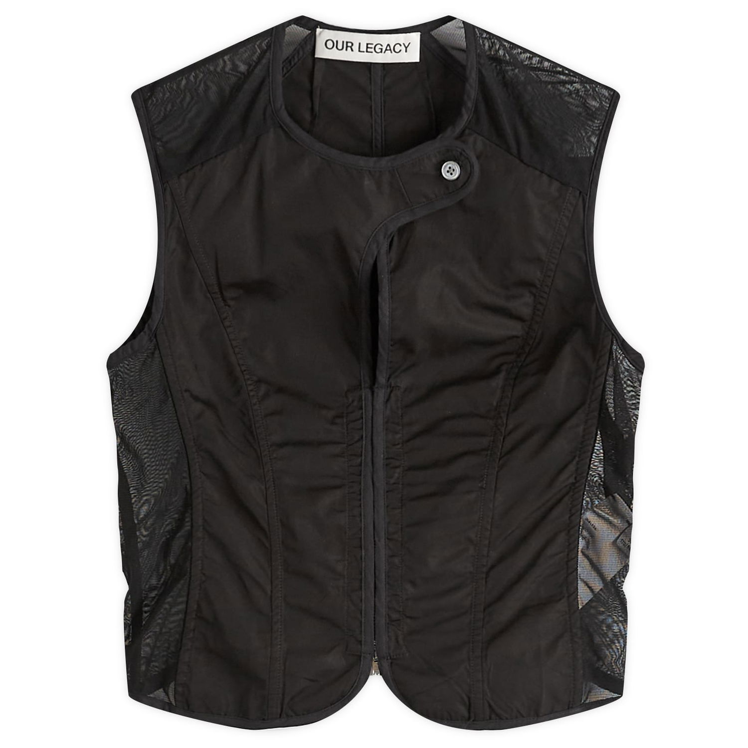 Prsluk OUR LEGACY Our Legacy All Day Poplin Corset Vest Top, X-Small Crna | W2252CVB, 1