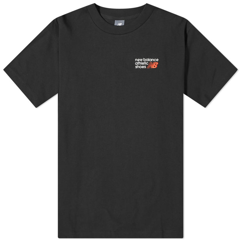 Majica kratkih rukava New Balance Men's NB Athletics Premium Logo Relaxed Tee Black Crna | MT41908-BK
