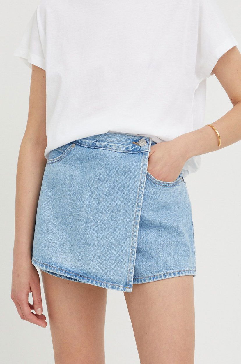 Suknja Levi's Levi's High Waist Denim Wrap Skirt Plava | A3534.0000