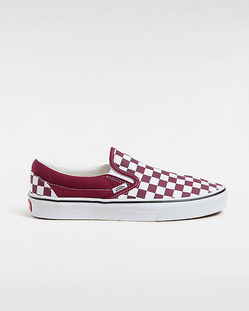Tenisice i cipele Vans VANS Classic Slip-On Color Theory Checkerboard Tamnocrvena | VN000D5PZCF