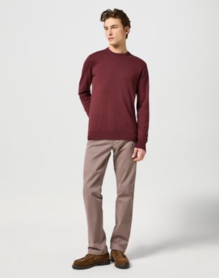 Džemper Wrangler Wrangler Knit Sweater Tamnocrvena | 112357203:XXL