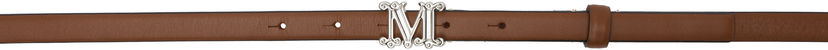 Pojasevi Max Mara Max Mara Leather Monogram Belt Smeđa | 2514501011600