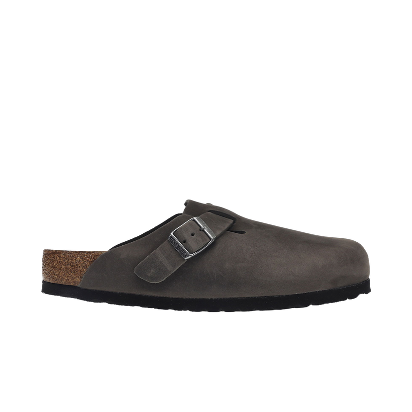 Tenisice i cipele Birkenstock Boston Soft Footbed Oiled Leather Iron Grey Siva | 1013255/1013256