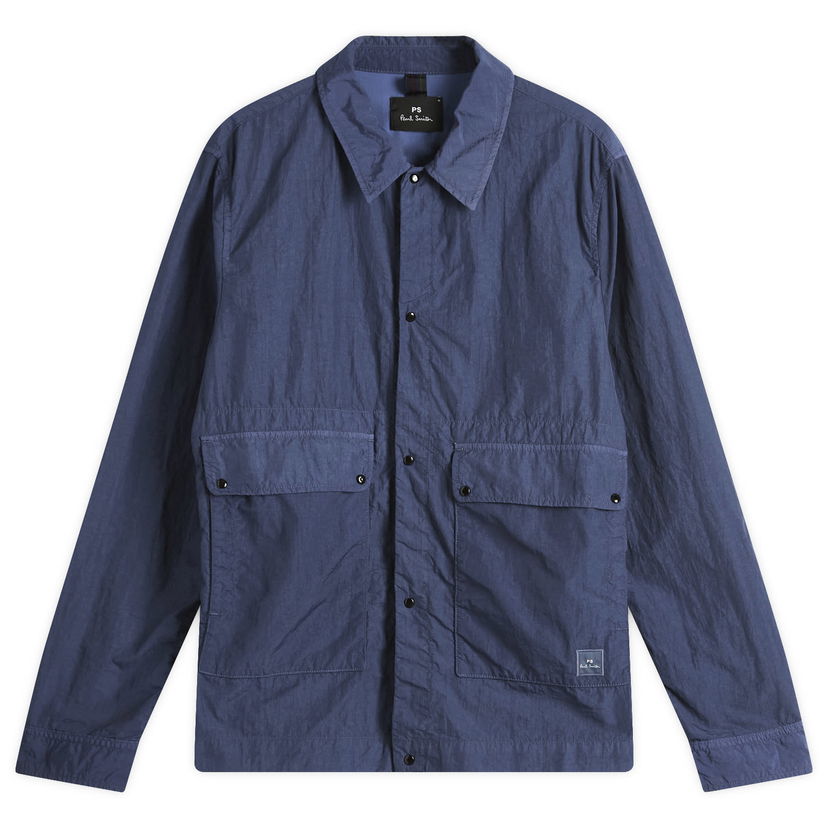 Jakna Paul Smith Paul Smith Unlined Two-Pocket Jacket, Size Large Plava | M2R-453Z-P22257-47