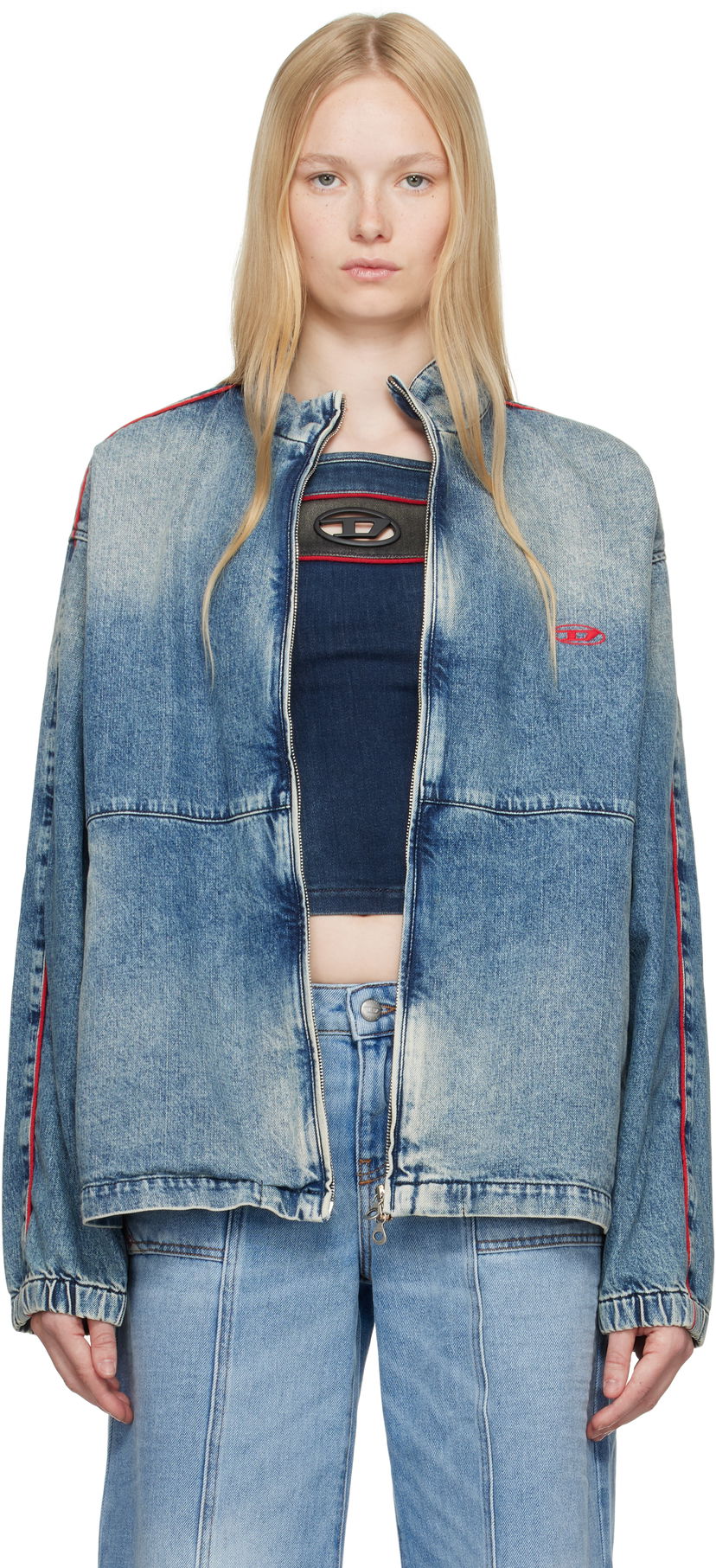 Jakna Diesel D-Krap-S2 Denim Jacket Plava | A16342 0ABCP
