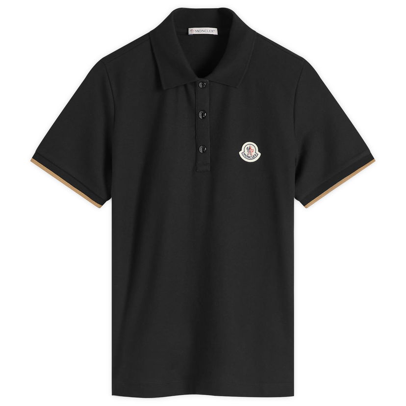 Polo majica Moncler Short Sleeve Logo Polo Crna | 8A000-01-84720-999