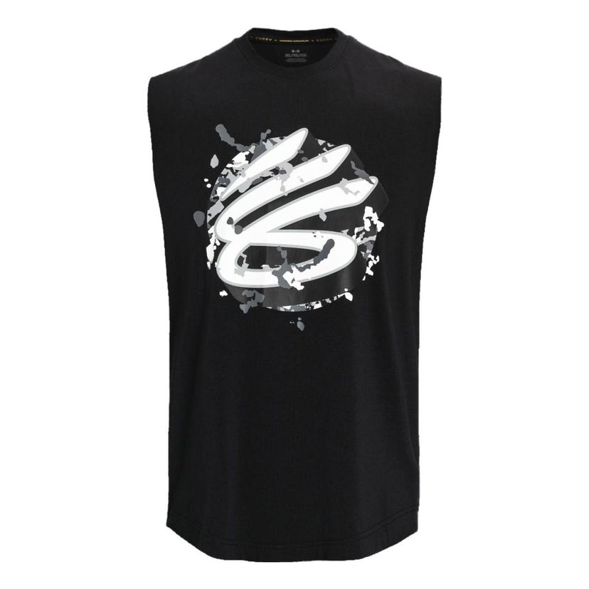 Majica bez rukava Under Armour Curry Sleeveless Graphic Tank Crna | 1377307-001