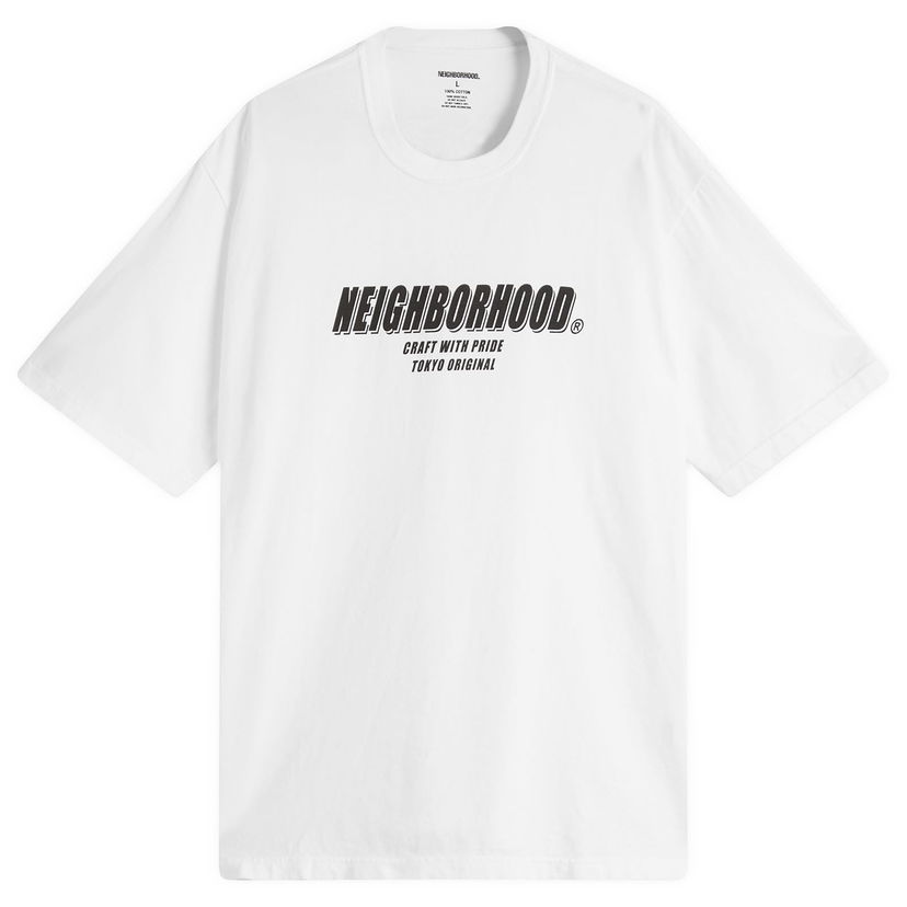 Majica kratkih rukava Neighborhood Neighborhood SS-1 T-Shirt, Size Large Bijela | 251PCNH-ST01-WHT