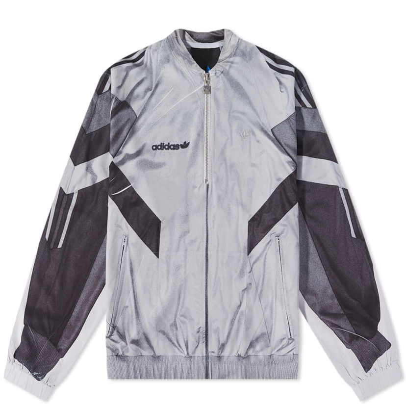 Bomber jakna adidas Originals Blue Version Half-Zip Soccer Track Jacket Siva | HD2238