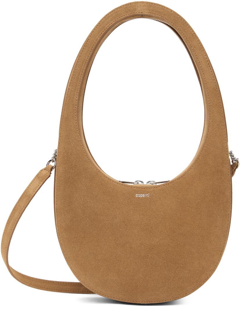 Ručna torbica Coperni Coperni Swipe Suede Crossbody Bag Smeđa | COPBA38F6049