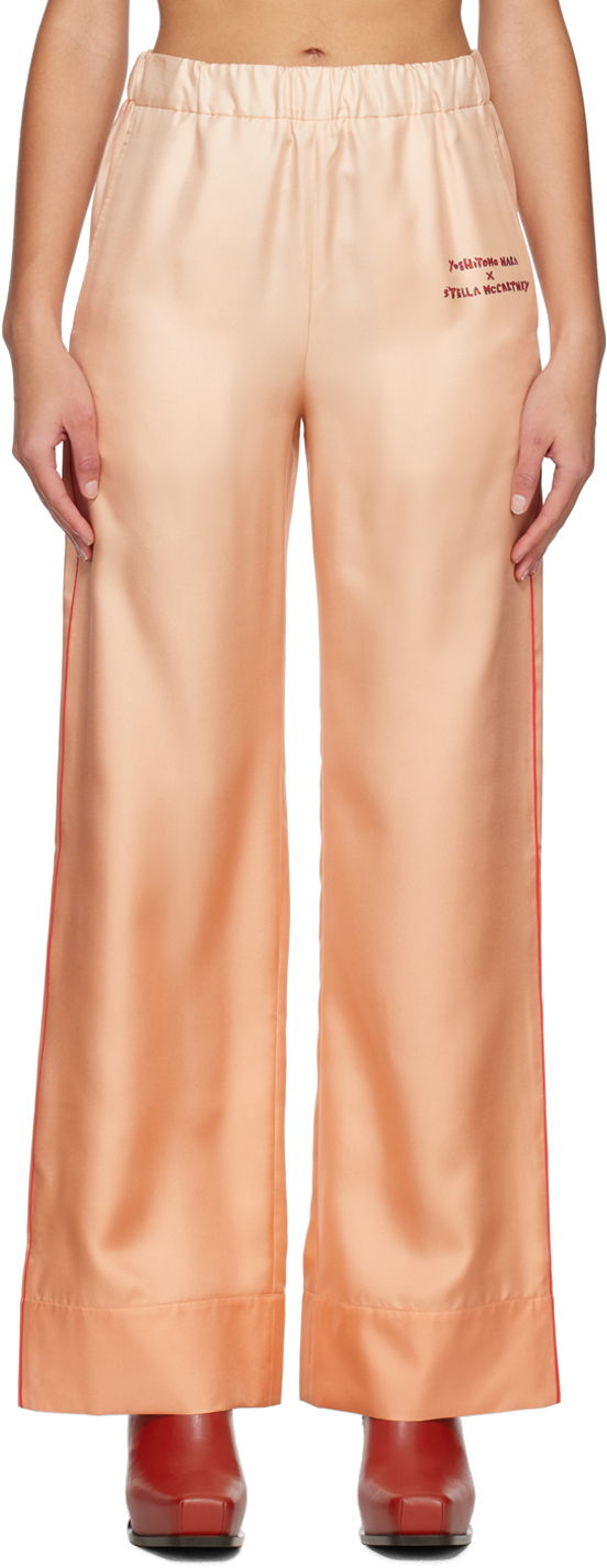 Trenirka Stella McCartney Stella McCartney Printed Trousers Narančasta | 6400843BSSH4