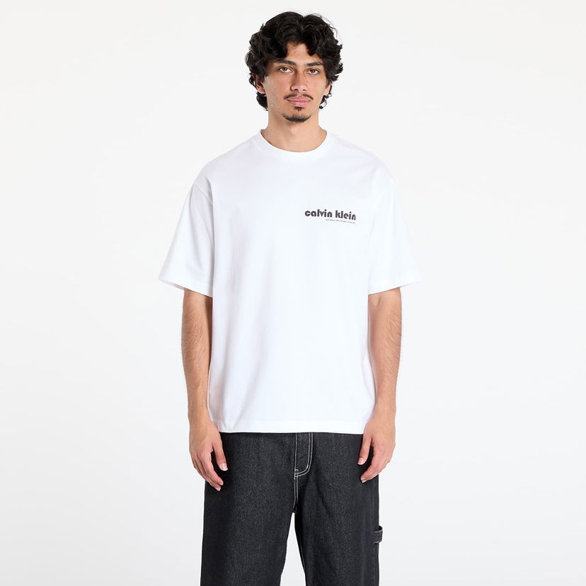 Majica kratkih rukava CALVIN KLEIN Calvin Klein Jeans Short Sleeve T-Shirt Bijela | LV04RC829G YAA