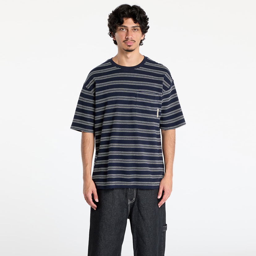 Majica kratkih rukava CALVIN KLEIN Calvin Klein Jeans Men's Short Sleeve Stripe Relaxed T-Shirt Tamnoplava | LV04RC240G CHW