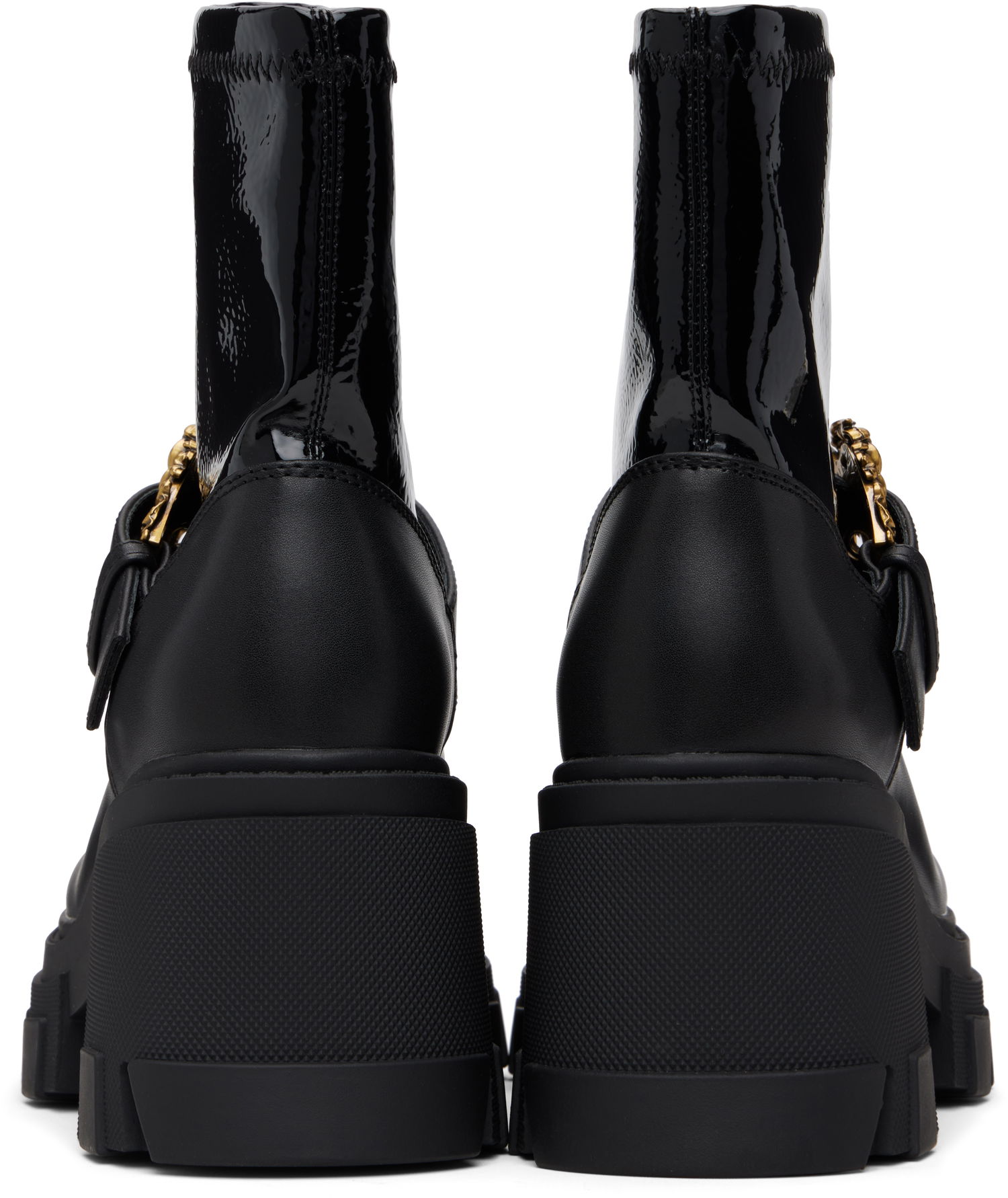 Tenisice i cipele Versace Sophie Baroque Buckle Boots Crna | E79VA3S80_EZSC73, 1