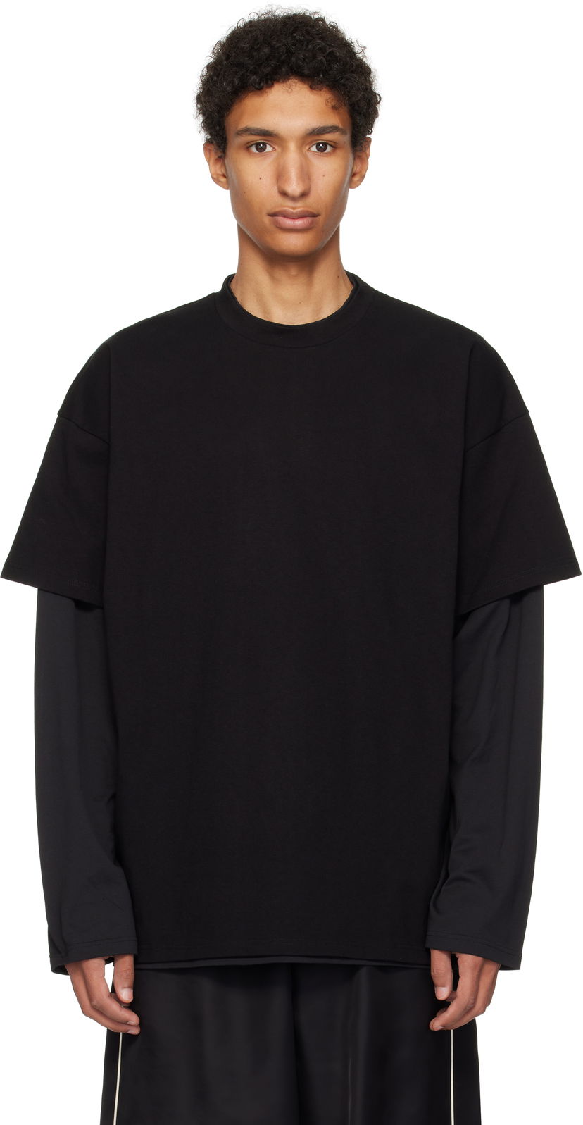 Majica kratkih rukava Jil Sander Jil Sander Cotton Crew-Neck T-Shirt Crna | J61GC0001_J20332
