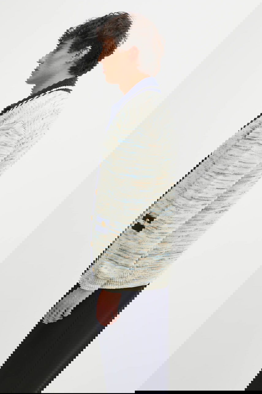 Džemper Drôle de Monsieur V-Neck Button-Up Le Cardigan MoulinE Višebojno | I.CA161.WO018, 1