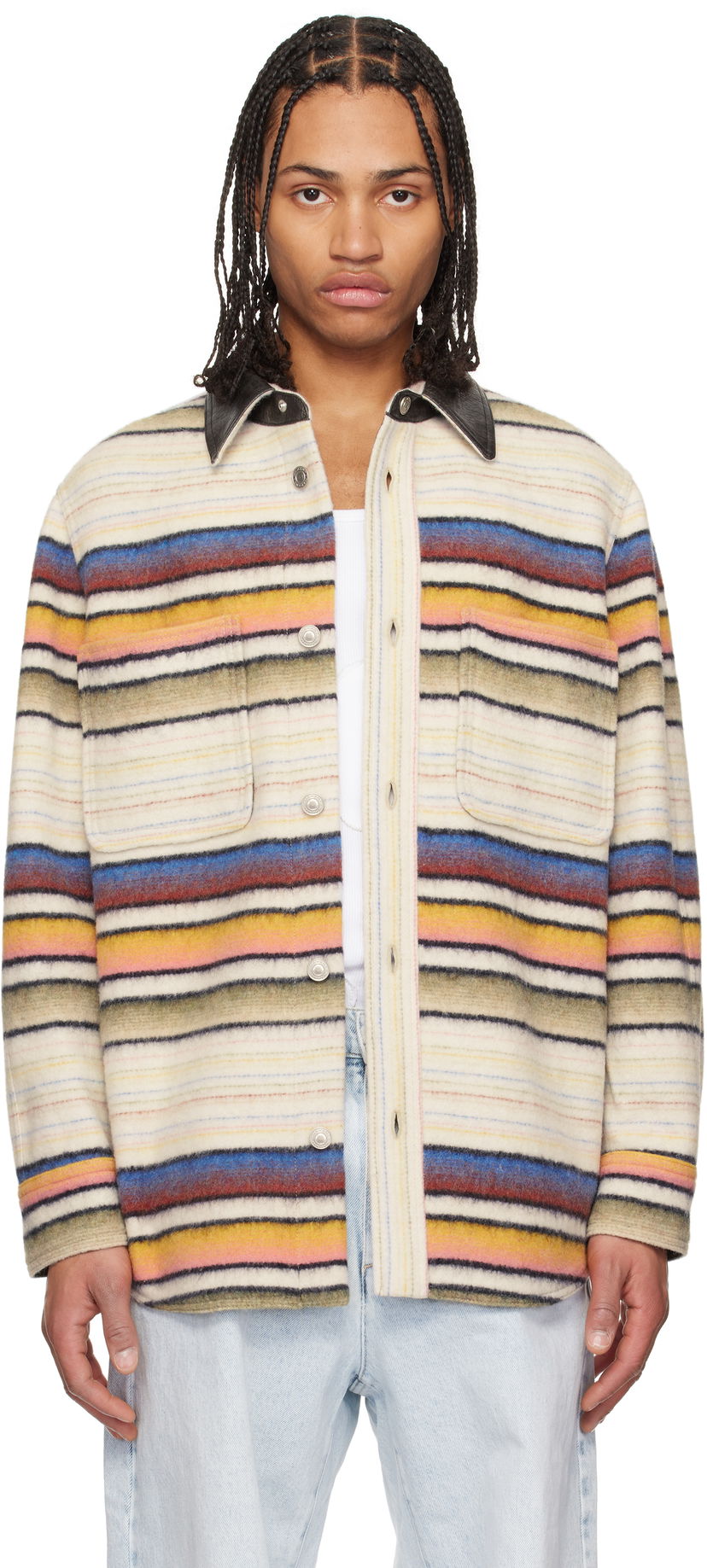 Košulja ISABEL MARANT Isabel Marant Duncan Striped Overshirt Višebojno | 25PVE0502HA-C1D02H