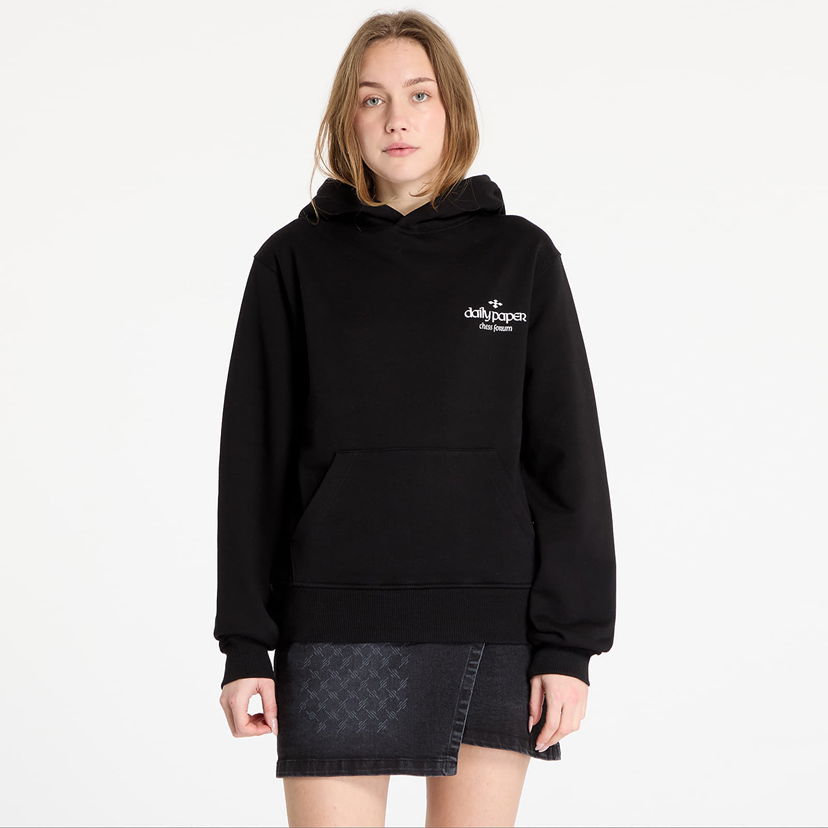 Dukserice DAILY PAPER Daily Paper Overlooked Hoodie Crna | 2423064