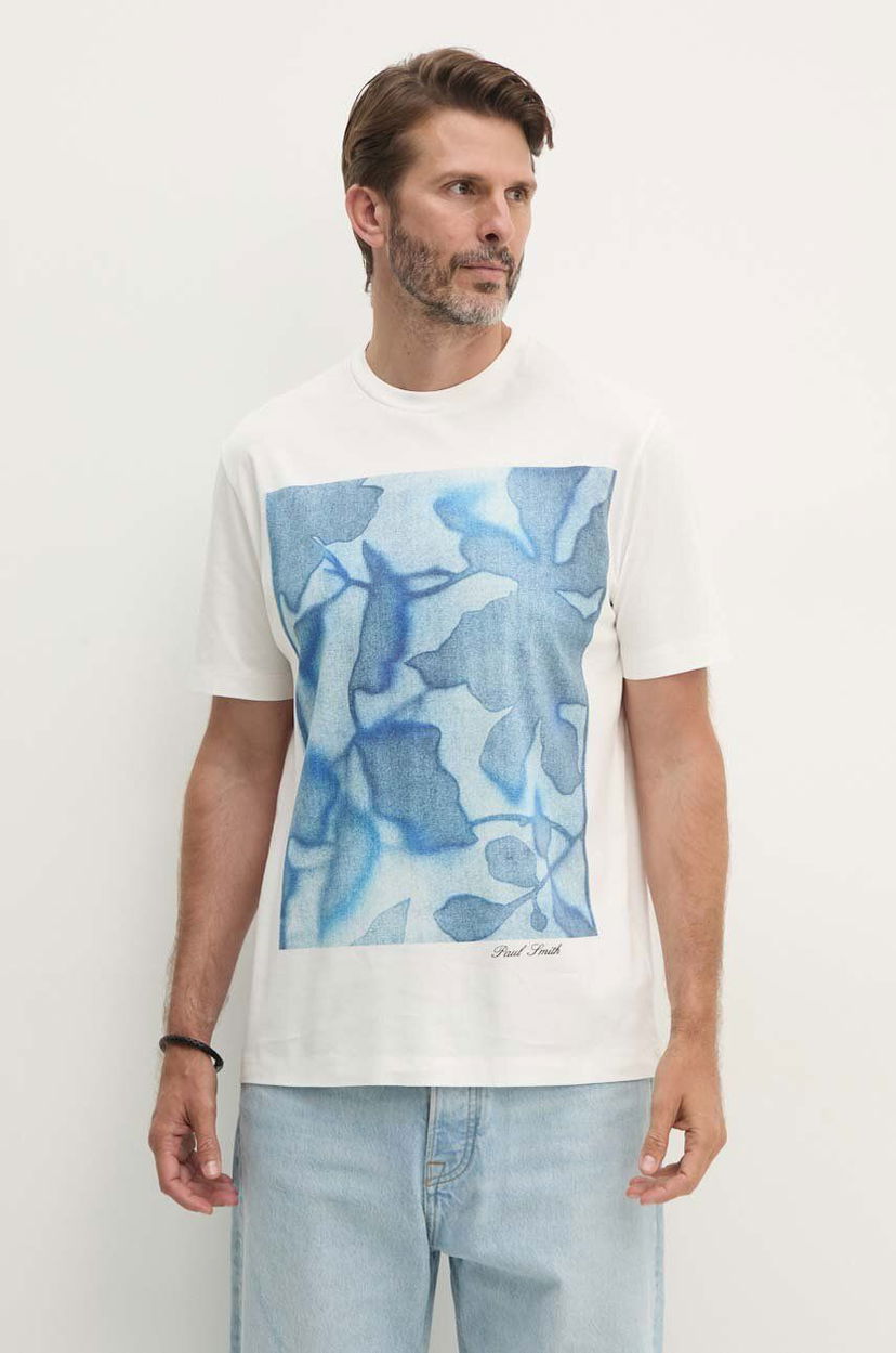 Majica kratkih rukava Paul Smith Paul Smith Floral Print T-Shirt Bijela | M1R.919T.NP4739
