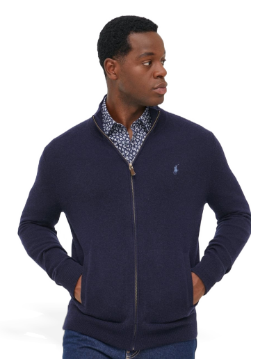 Dukserice Polo by Ralph Lauren Full-Zip Jumper Tamnoplava | 710876719001