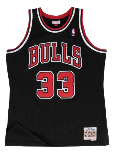 Dres Mitchell & Ness NBA Swingman Jersey Chicago Bulls Scottie Pippen Crna | SMJYGS18151-CBUBLCK97SPI