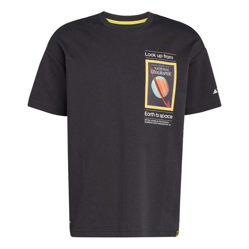 Majica kratkih rukava adidas Originals National Geographic Aeroready Graphic T-Shirt 'Earth to Space' Crna | JD5964