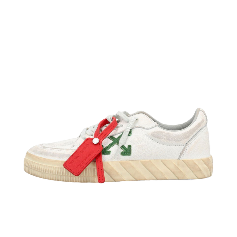 Tenisice i cipele Off-White Vulcanized Low Distressed White Green W Bijela | OWIA272F23LEA0030155