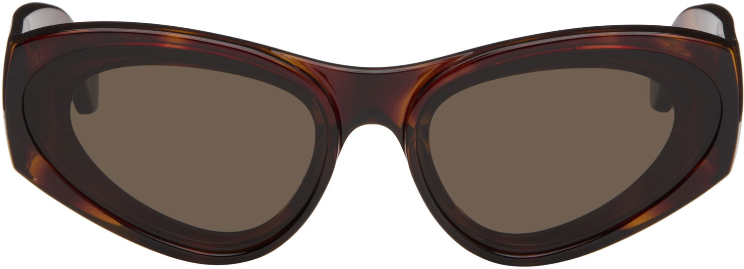 Sunčane naočale Loewe Paula's Ibiza Goggle Cat-Eye Sunglasses Smeđa | LW40171UW6252E 192337236136, 0
