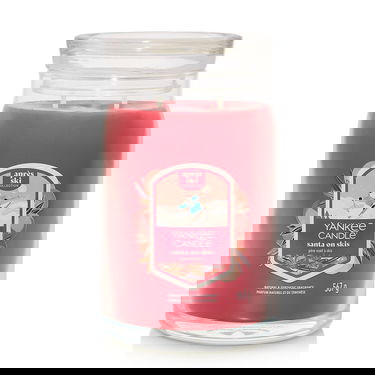 Svijeće Yankee Candle Signature Large Jar 2 Wicks Santa On Skis Après Ski Collection Crvena | 43493, 2