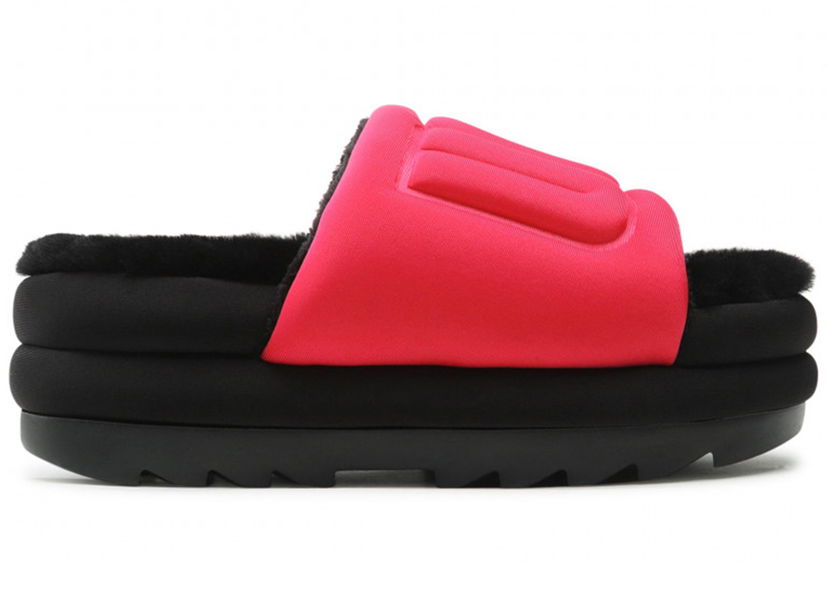 Odjeća UGG Maxi Graphic Slide Radish Crna | 1131992-RHBL