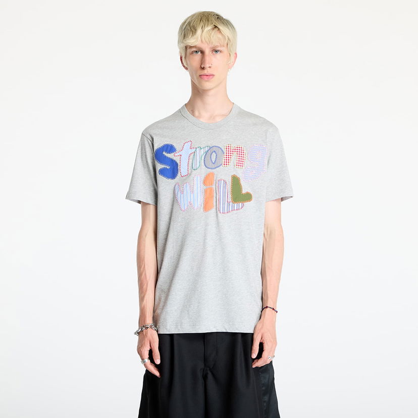 Majica kratkih rukava Comme des Garçons SHIRT Knit T-Shirt Grey Siva | FN-T001 Grey