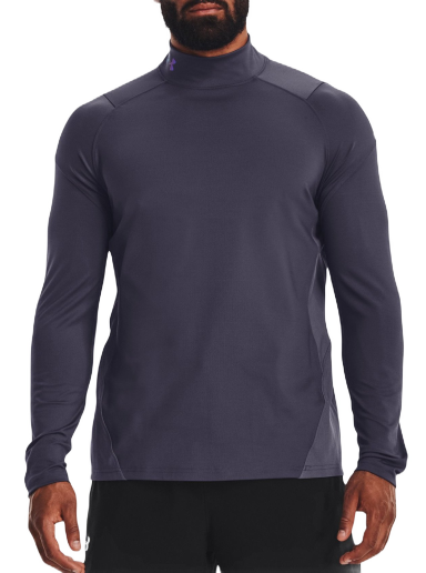 Majica kratkih rukava Under Armour Tee ColdGear Rush Mock Siva | 1366059-558