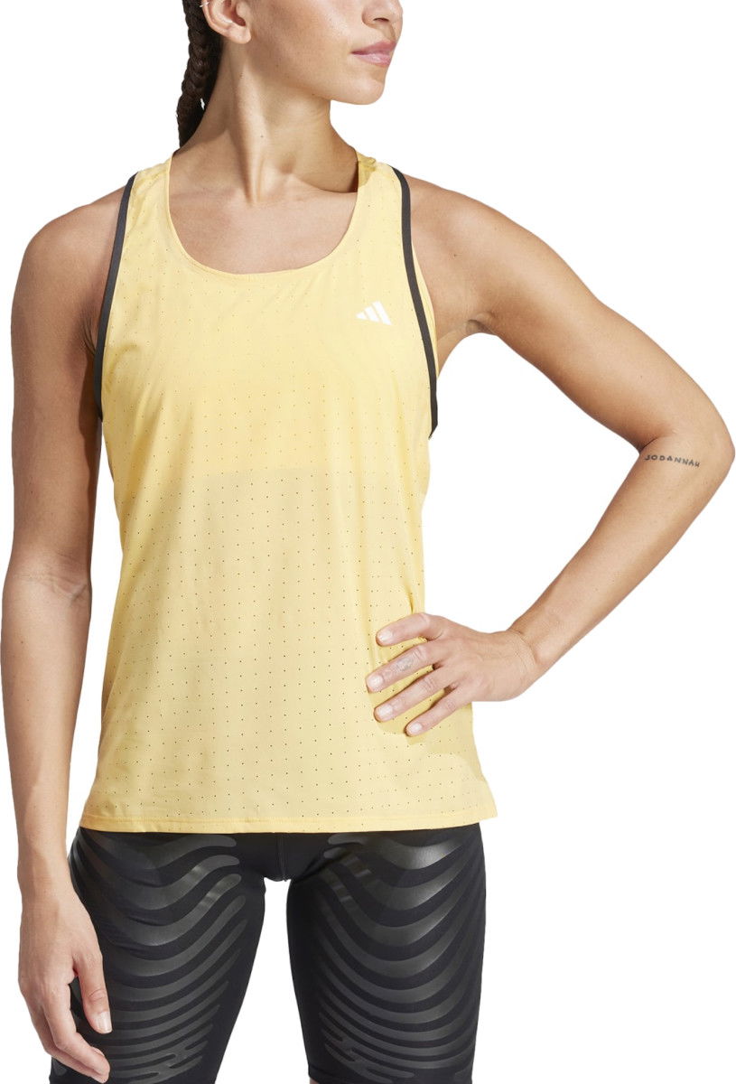 Majica bez rukava adidas Performance adidas ADIZERO TANK W Žuta | in1117