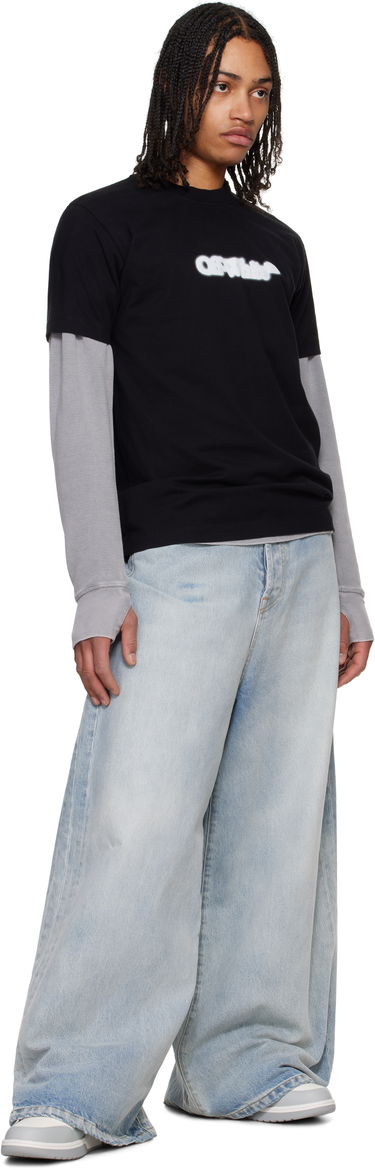 Tenisice i cipele Off-White Out Of Office Calf Leather "White Grey" Siva | OMIA189C99-LEA007-0109, 4