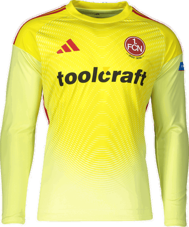 Dres adidas Originals 1. FC Nürnberg Goalkeeper 2025/26 Jersey Žuta | 6fcnjn2018, 0