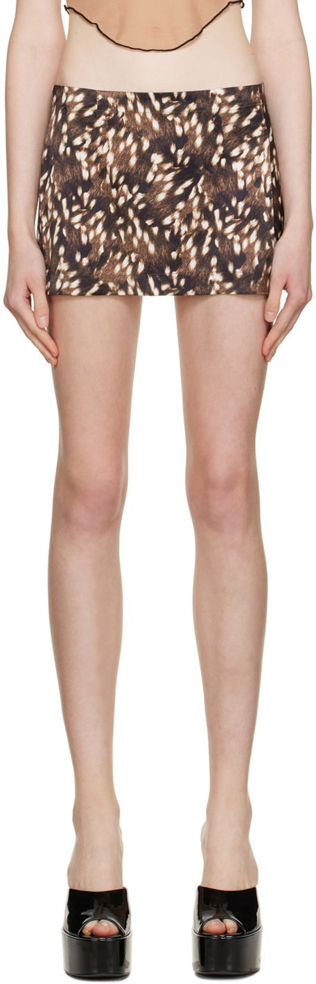 Suknja Miaou Miaou Micro Miniskirt Smeđa | 4012SS1BMB