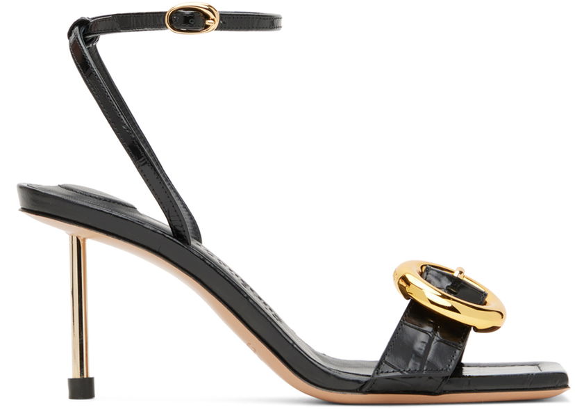 Njega cipela Jacquemus Jacquemus Les Sculptures Regalo Heeled Sandals Crna | 24E241FO078-4301